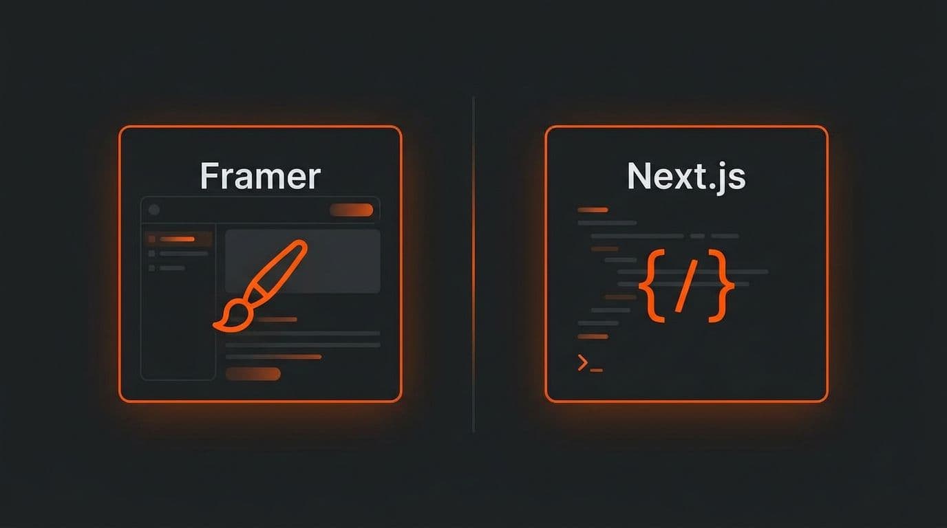 Framer vs Next.js: How to Choose the Right Platform for Your Business Site